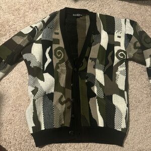 SOLD! Funky button up sweater